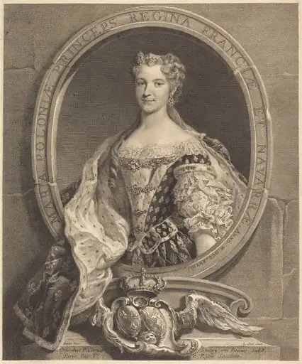 Marie Leszczynska of Poland, Queen of France, by Laurent Cars