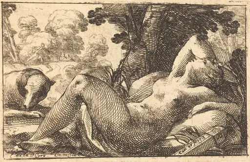 Diana Recumbent, by Laurent de La Hyre