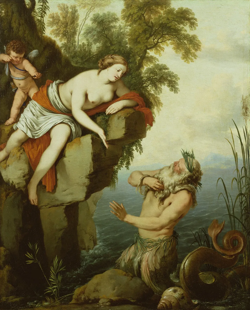 Glaucus and Scylla, by Laurent de La Hyre, oil, 1640