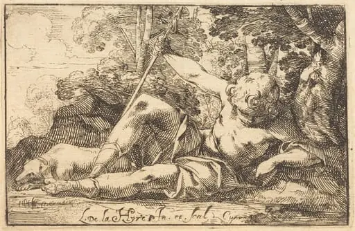 Narcissus at the Spring, by Laurent de La Hyre
