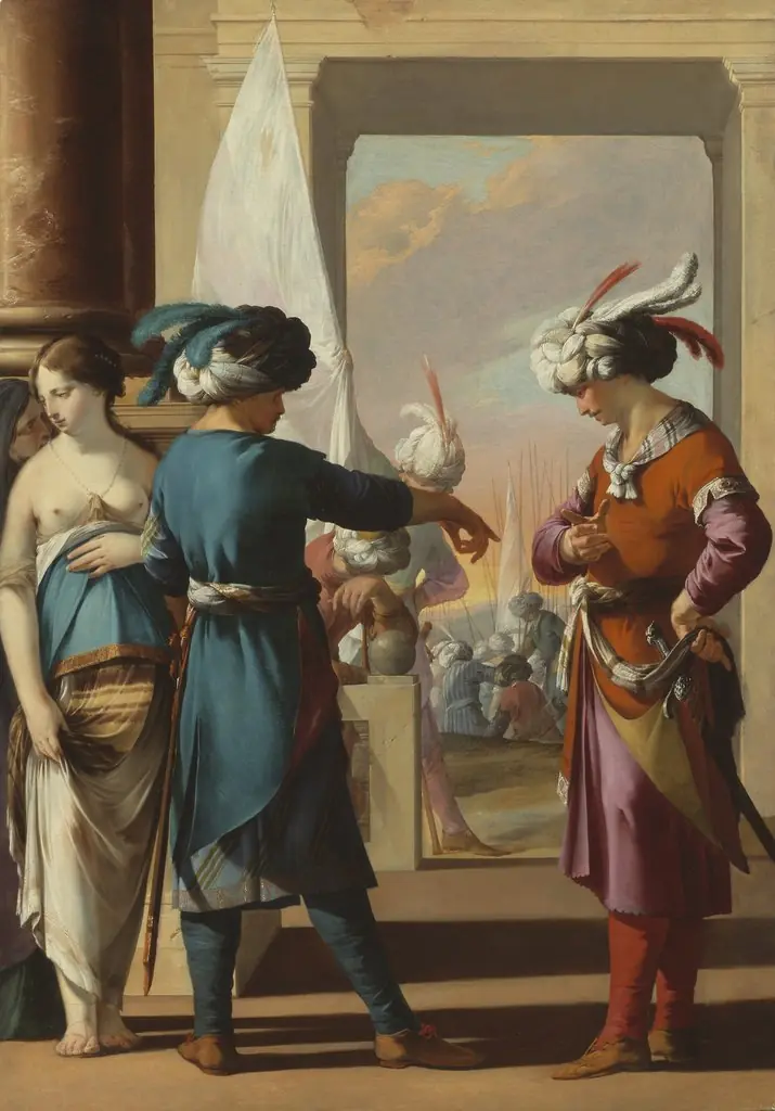 Panthea, Cyrus, and Araspas, by Laurent de La Hyre
