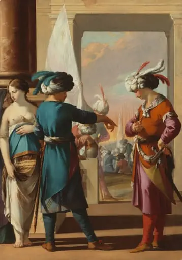 Panthea, Cyrus, and Araspas, by Laurent de La Hyre