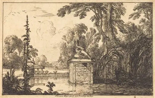 Pool in a Formal Garden, by Laurent de La Hyre