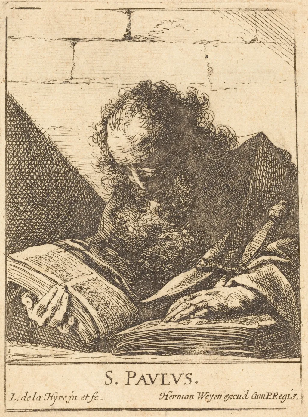Saint Paul, by Laurent de La Hyre, ink, 1624