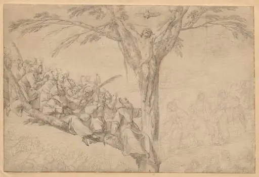 The Crucified Christ as the Tree of Life with Monks and Nuns, by Laurent de La Hyre