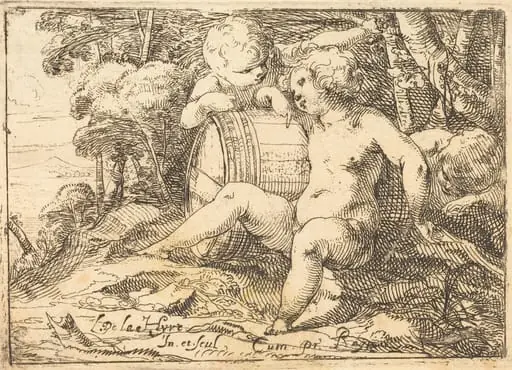 Three Bacchic Children, by Laurent de La Hyre