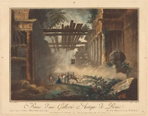 Ruine d'une Gallerie Antique de Rome, by Laurent Guyot