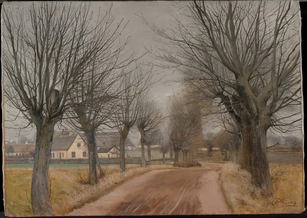A Road near Vinderød, Zealand, by Laurits Andersen Ring