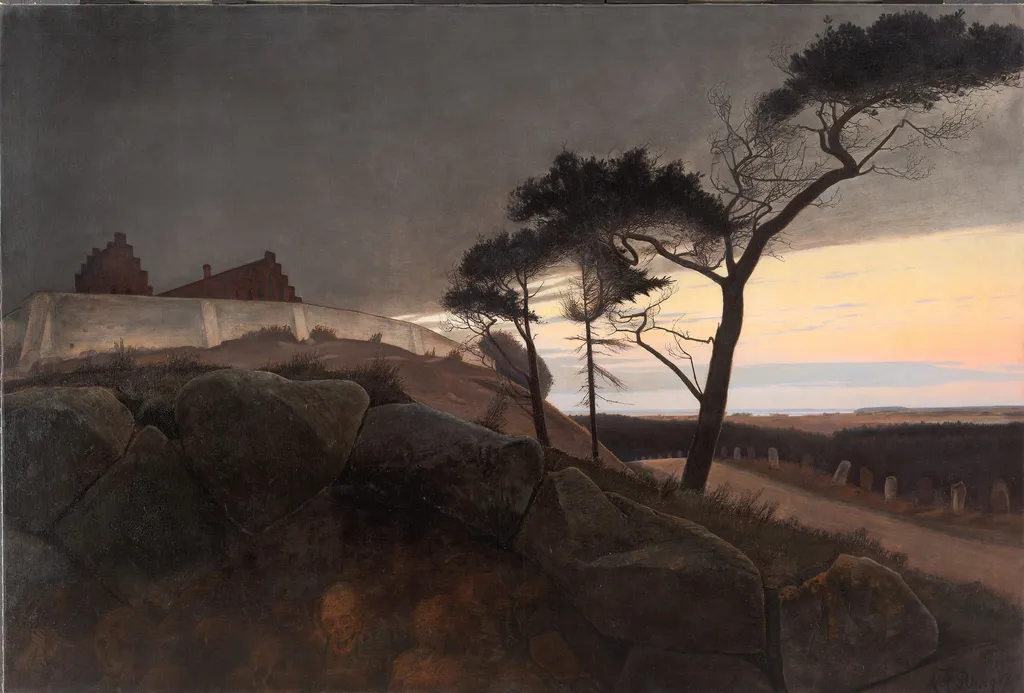 After Sunset, by Laurits Andersen Ring, oil, 1900