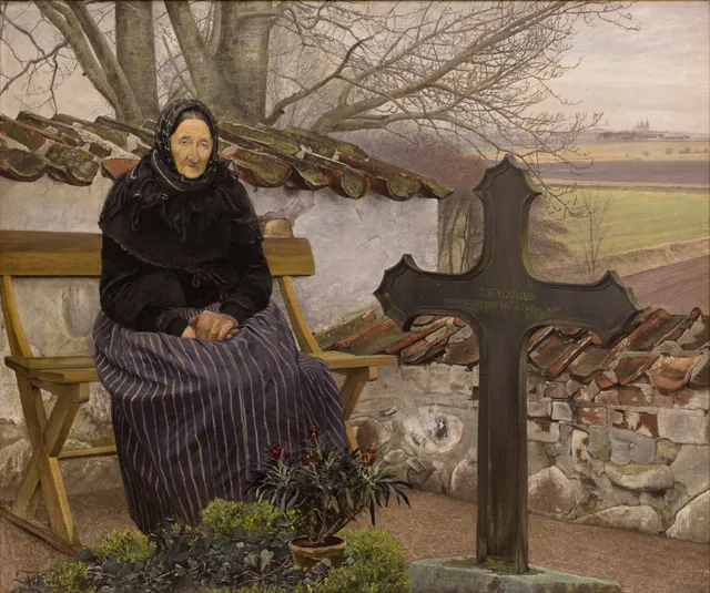 Churchyard at Fløng — Laurits Andersen Ring
