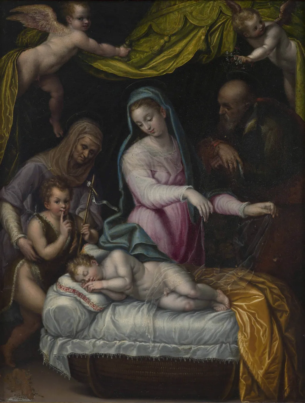Le Sommeil de Jésus, by Lavinia Fontana, oil, 1596