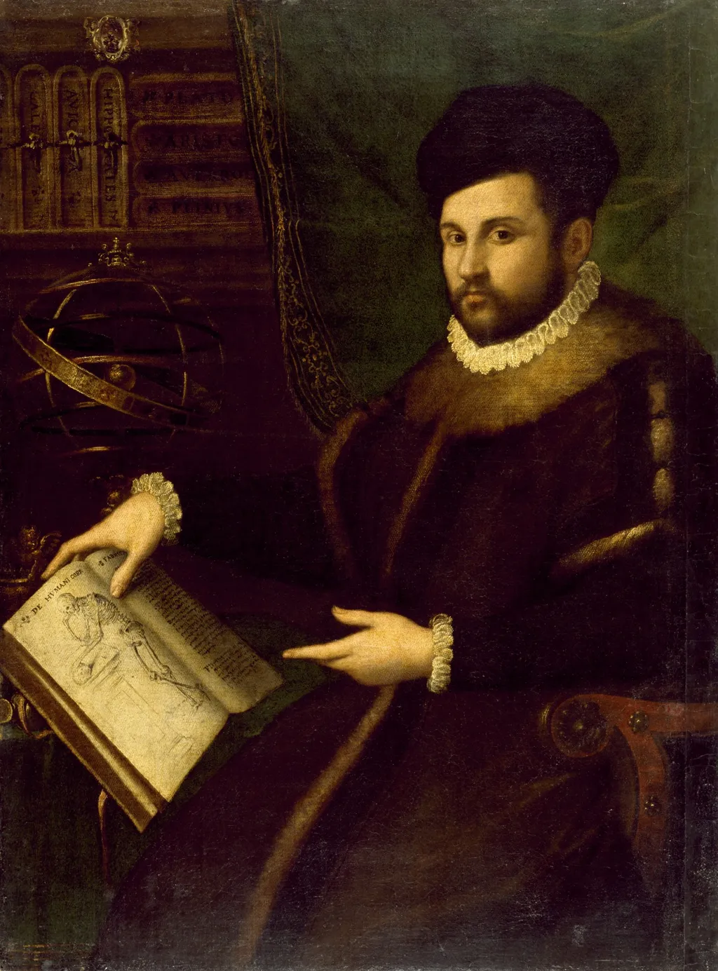 Portrait of Gerolamo Mercuriale, by Lavinia Fontana, oil, 1594