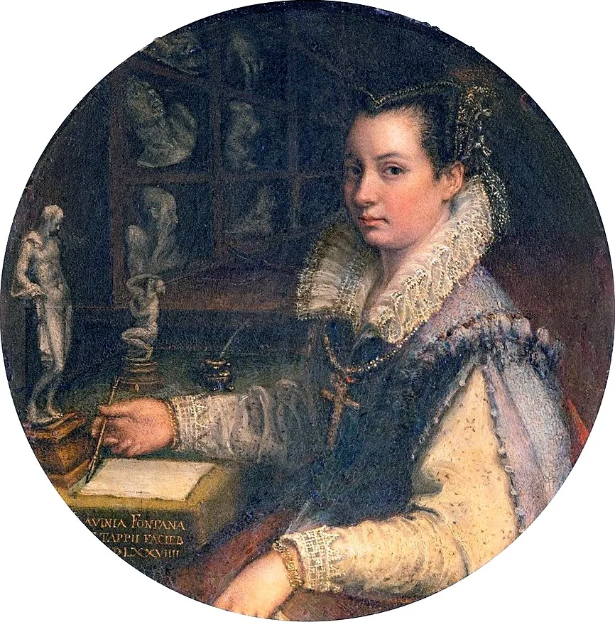 Self-portrait, by Lavinia Fontana, oil, 1590