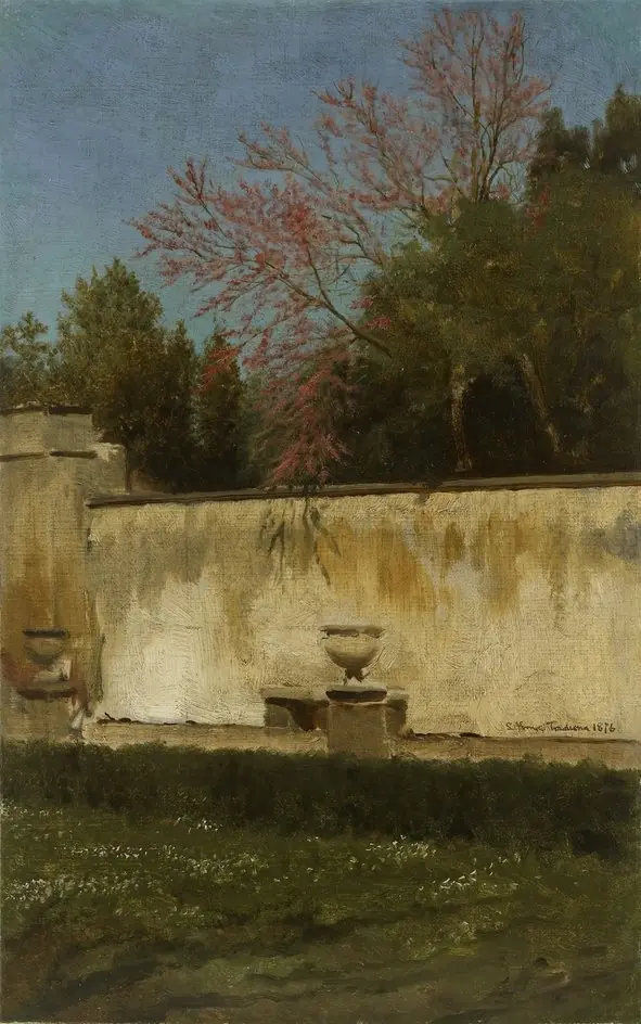 A Corner of the Gardens of the Villa Borghese, by Lawrence Alma-Tadema