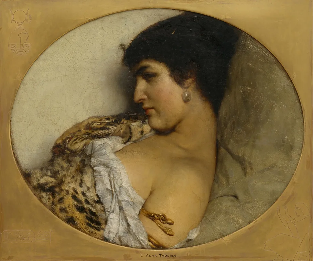 Cleopatra, by Lawrence Alma-Tadema, oil, 1875