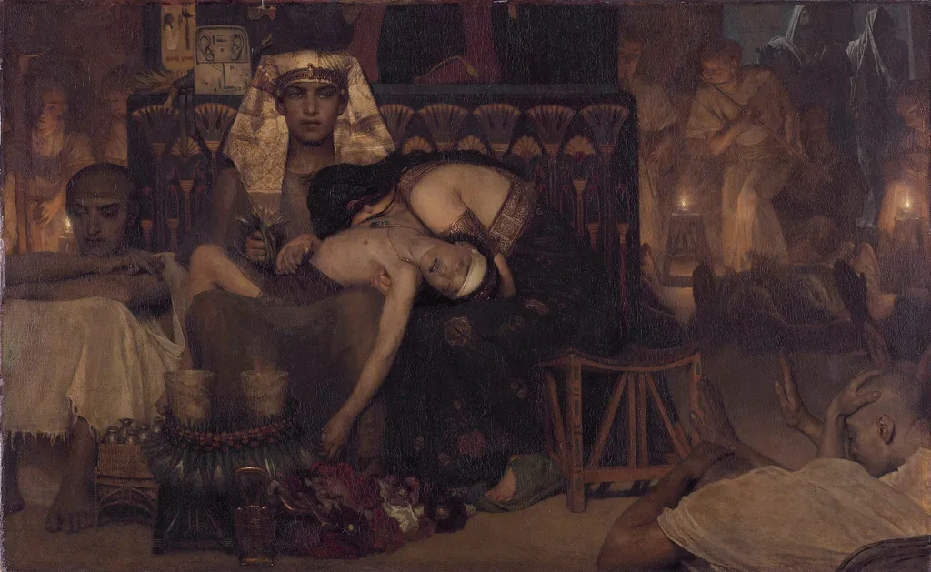 Death of the Pharaoh's Firstborn Son, by Lawrence Alma-Tadema, oil, 1872