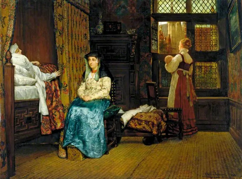 The Visit: A Dutch Interior, by Lawrence Alma-Tadema