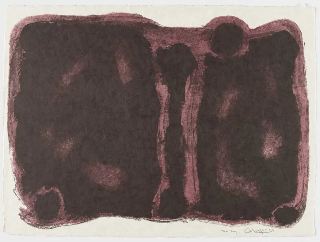 Untitled, by Lawrence Calcagno, ink, 1963