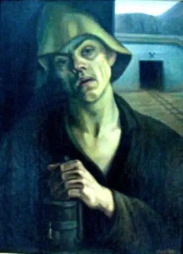 Portret de miner, by Lazăr Zin