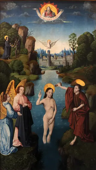Le baptême du Christ, by Monogrammist AH