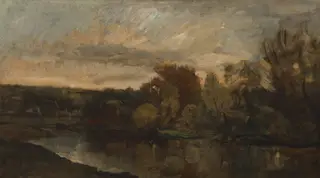 Le Bas Meudon (A Curve of the Seine near Paris), by Paul Huet
