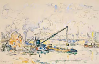 Le Pont Mirabeau. Sandbunken