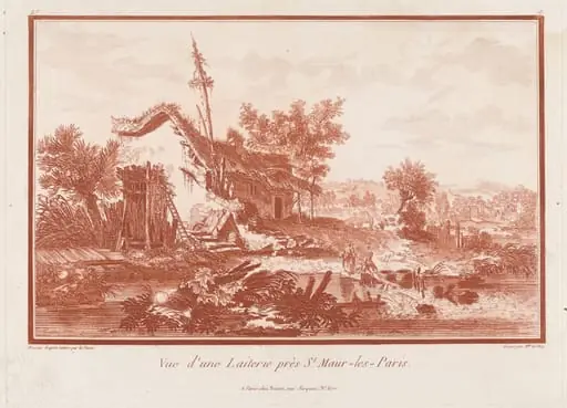 Vue d’une Laiterie près St. Maur-les-Paris (View of the Dairy near St. Maur-les-Paris), by Le Roy