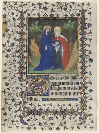 Leaf from a Book of Hours: The Visitation