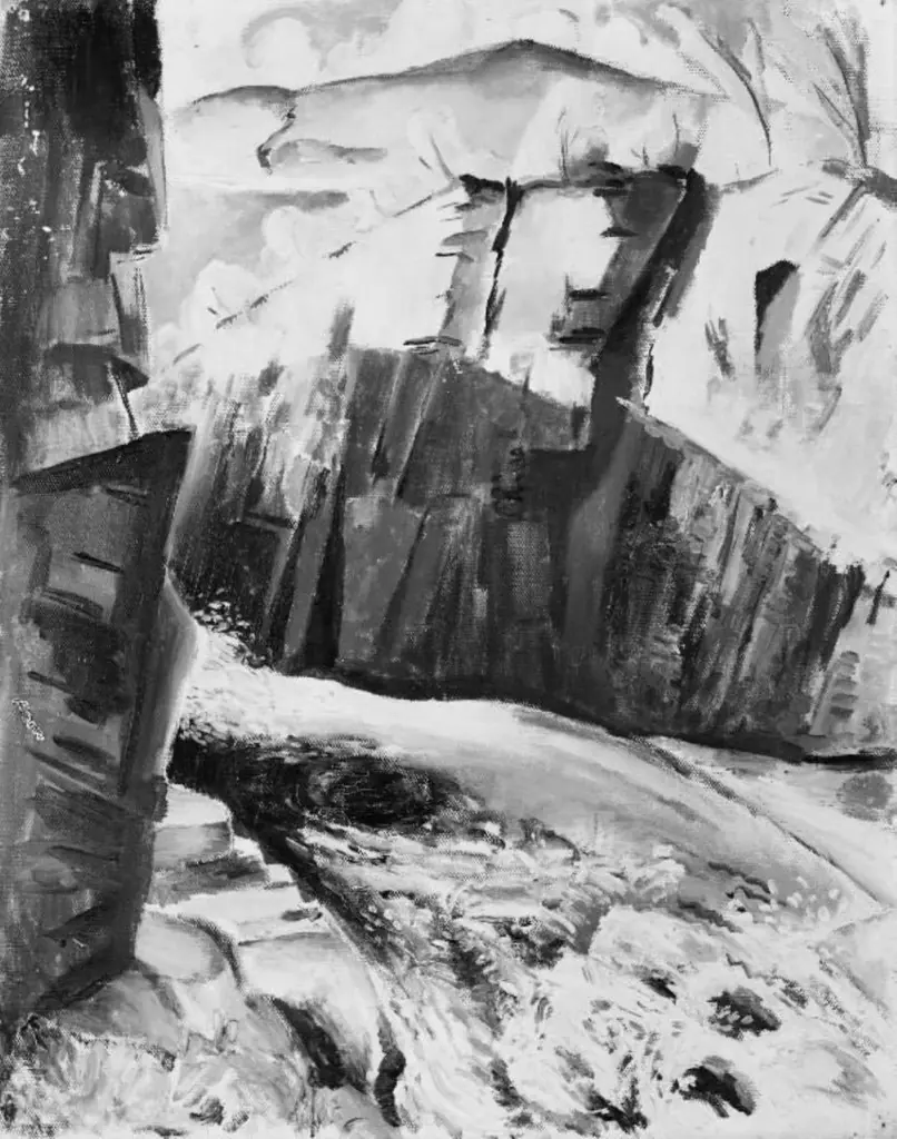 The Waterfall in the Ravine, by Leander Engström