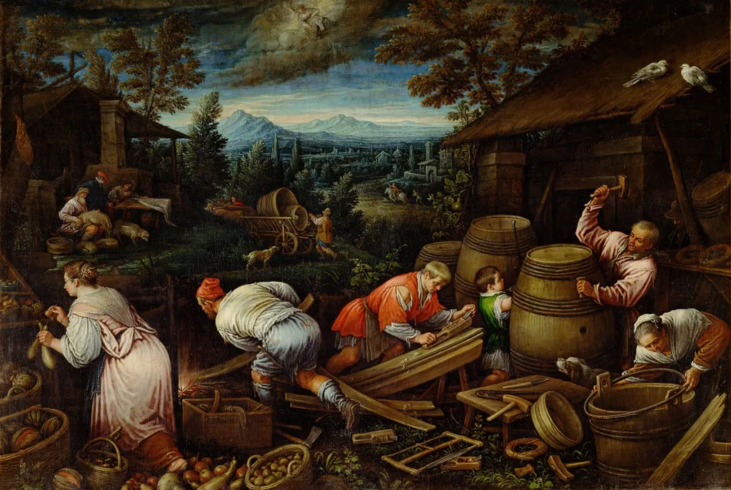 August, by Leandro Bassano, unspecified, 1599