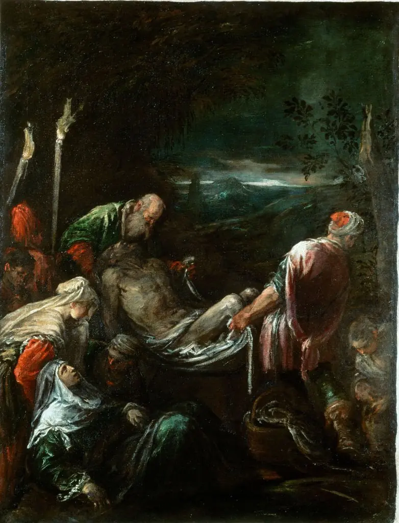 Burial of Christ, by Leandro Bassano