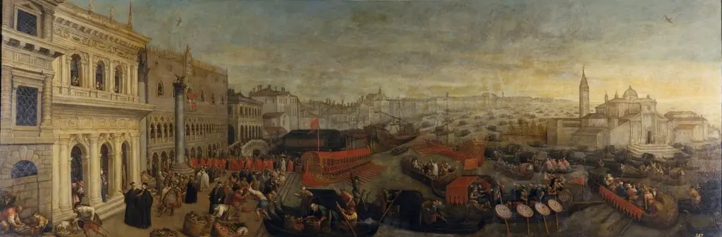 Embarkation of the Doge of Venice, by Leandro Bassano