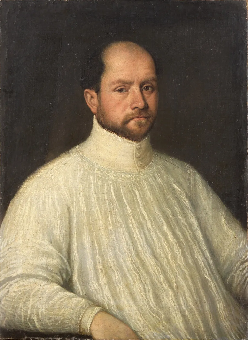 Portrait of a Premonstratensian, by Leandro Bassano, oil, 1605
