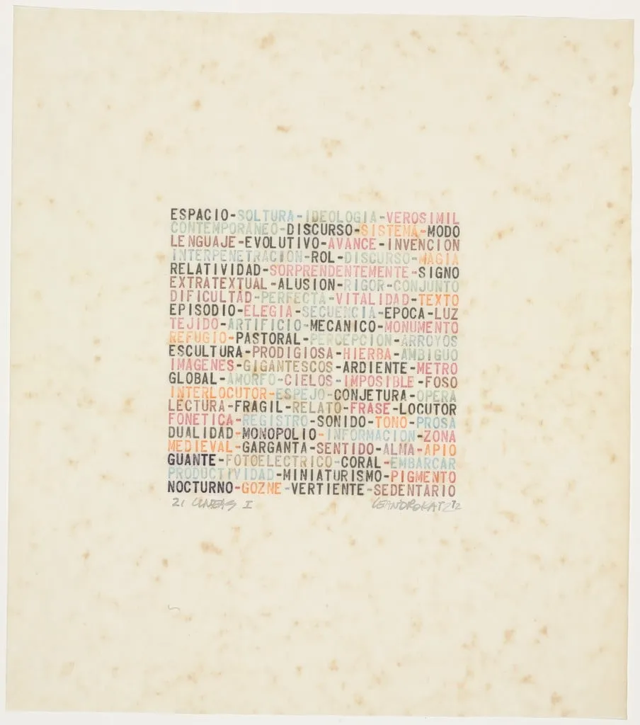 Untitled, by Leandro Katz, 1972