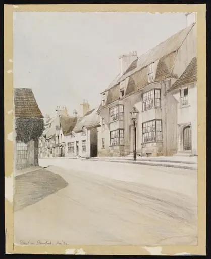 Street in Stamford, Rutlandshire, by Leathart