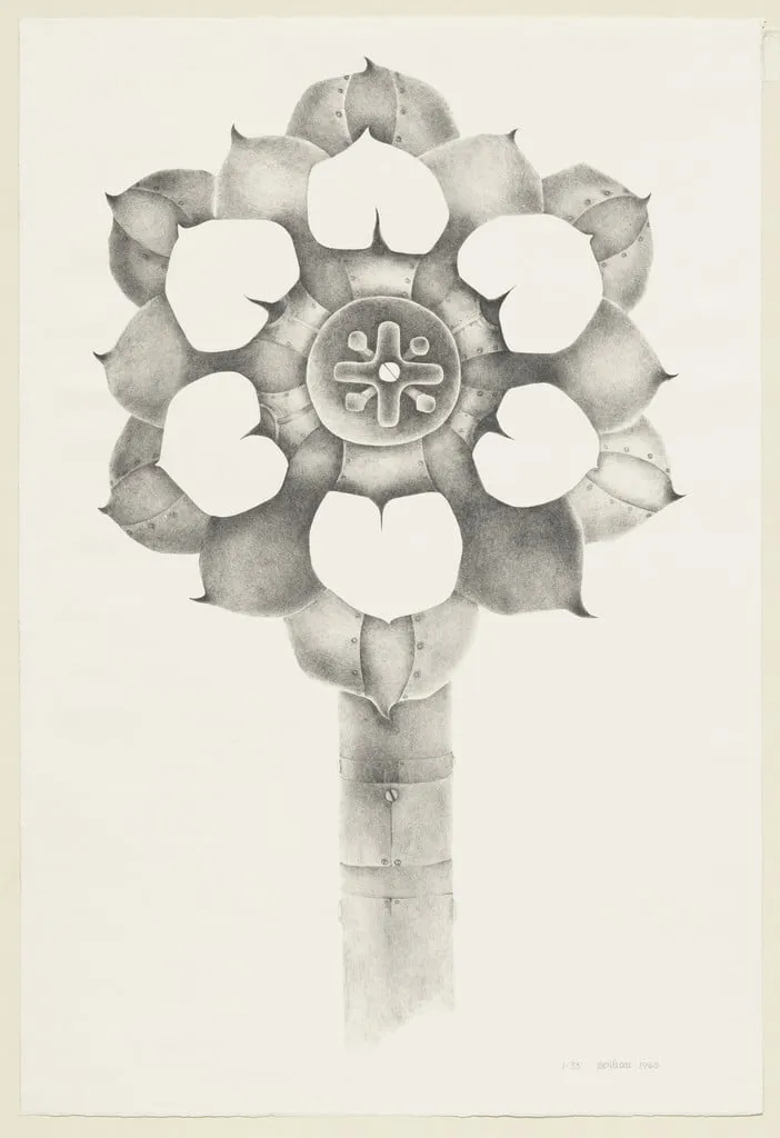 Untitled, by Lee Bontecou, ink, 1968
