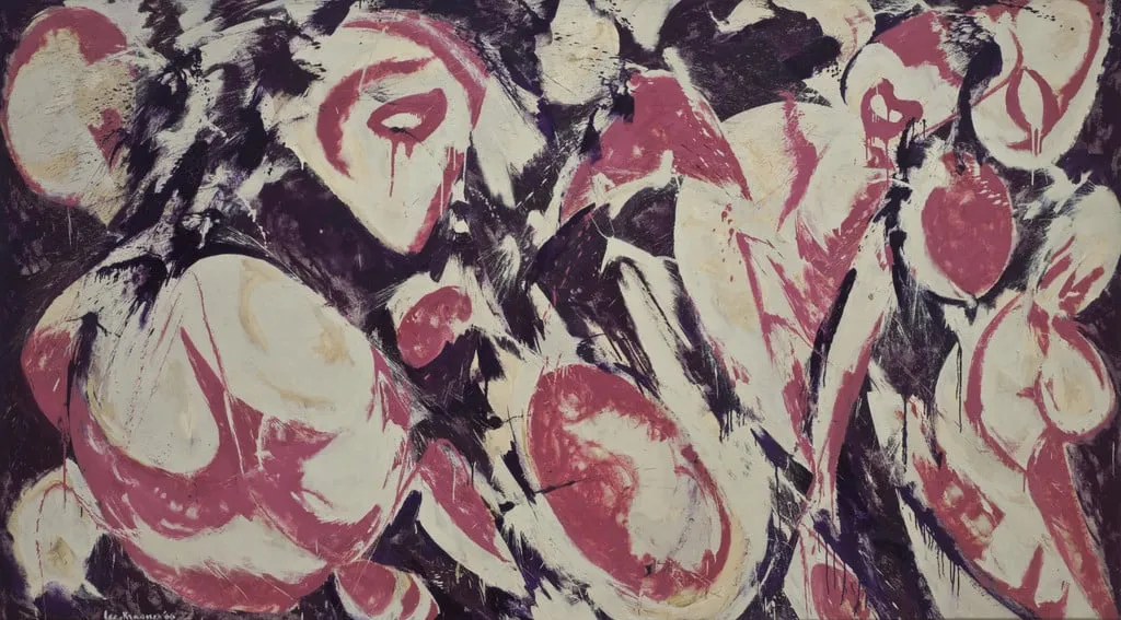 Untitled, by Lee Krasner, oil, 1966