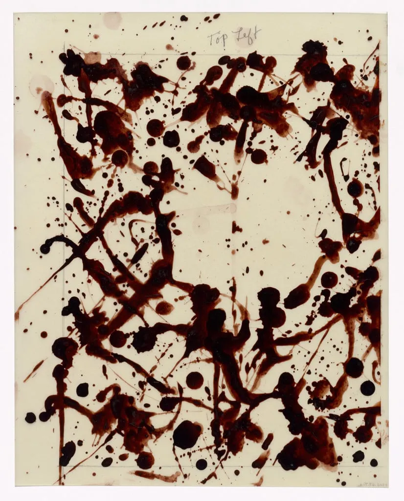 Untitled, by Lee Krasner, gouache, 1967