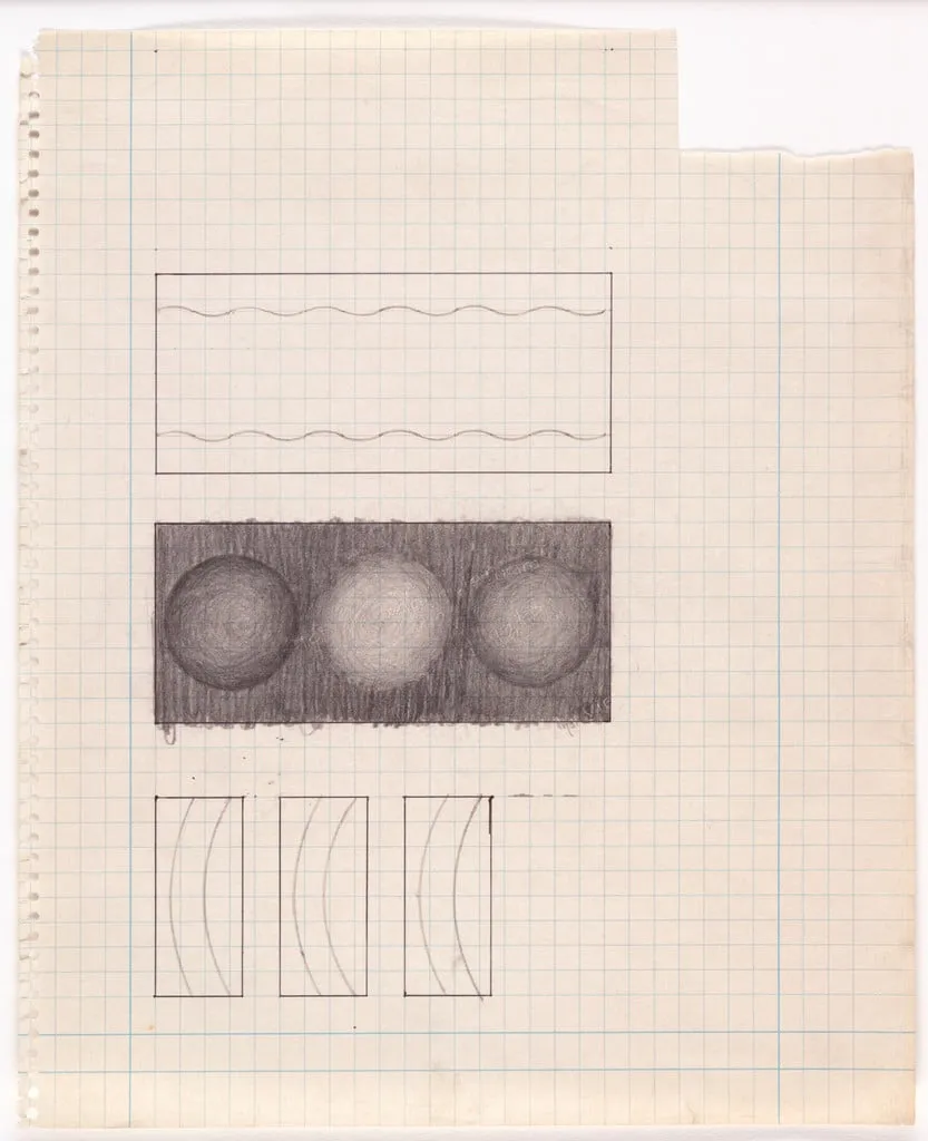 Untitled, by Lee Lozano, graphite, 1965