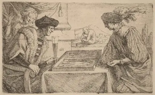 The Board Players, by Leendert van der Cooghen