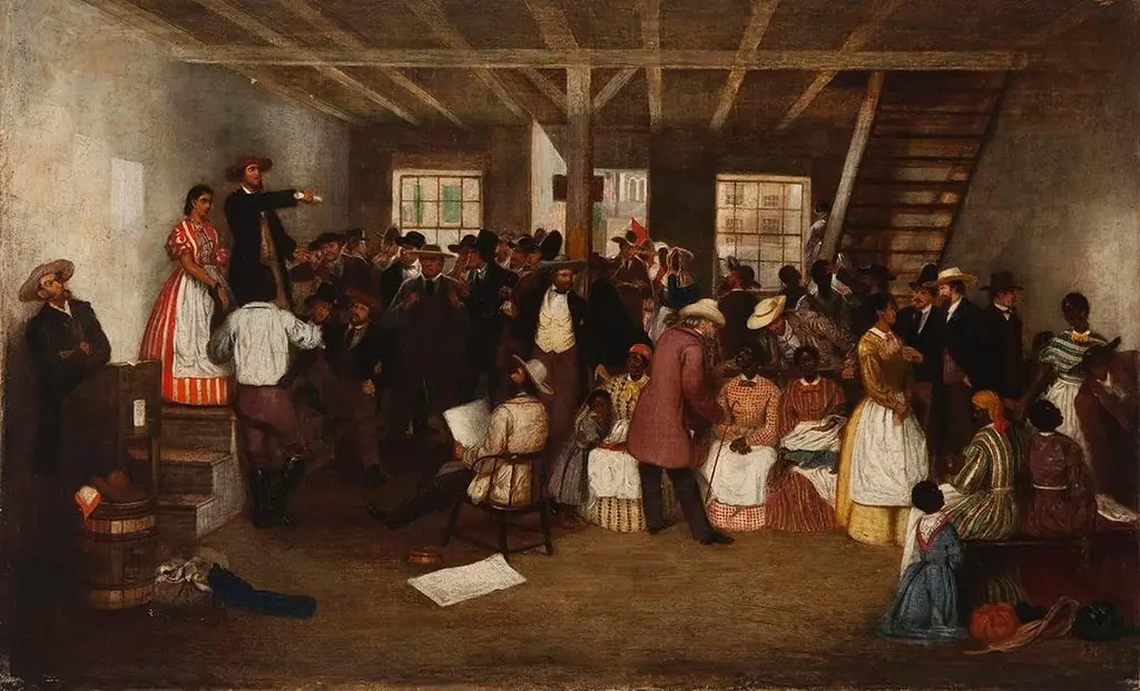Richmond Slave Market Auction, by Lefevre James Cranstone