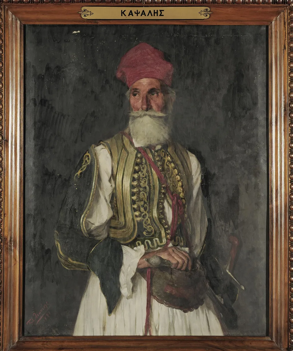 Προσωπογραφία του Χρήστου Καψάλη, by Lembesis Polychronis, unspecified, 1881
