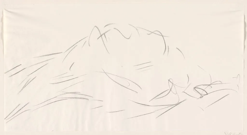 Untitled, by Léo Marchutz, crayon, 1949
