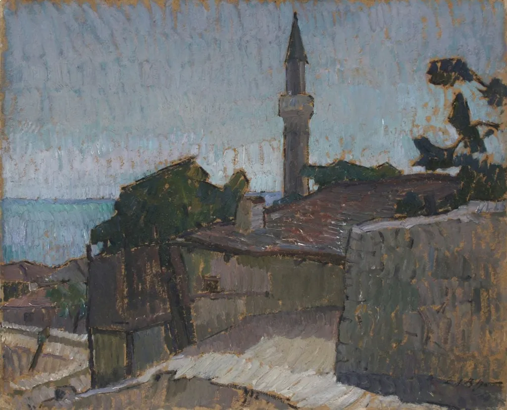 Geamie în peisaj, by Leon Alexandru Biju, unspecified, 1949