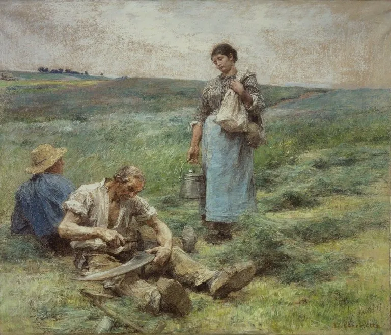 1=''Old Harvester's Meal, by Léon Augustin Lhermitte, unspecified, 1894