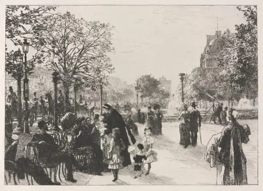 Tuileries Gardens, by Léon Augustin Lhermitte