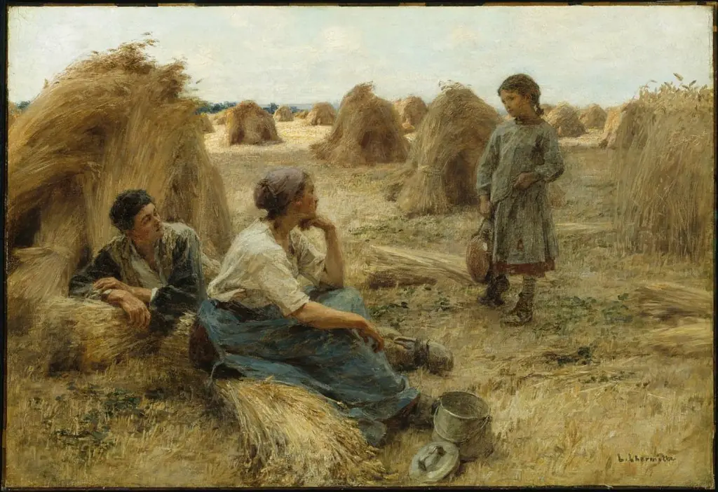 Wheatfield (Noonday Rest), by Léon Augustin Lhermitte