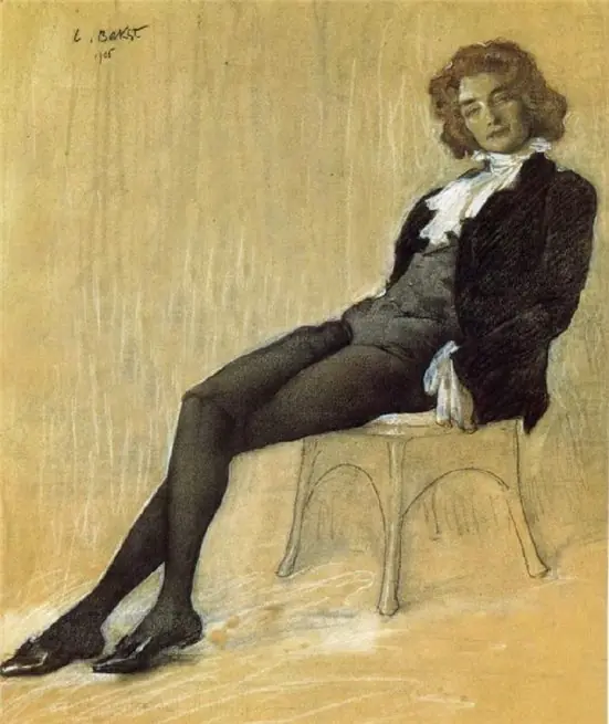 Portrait of inaida Gippius, by Léon Bakst