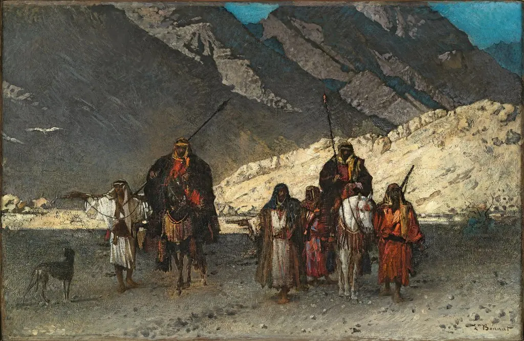 Arabian Sheikhs in the Mountains, by Léon Bonnat