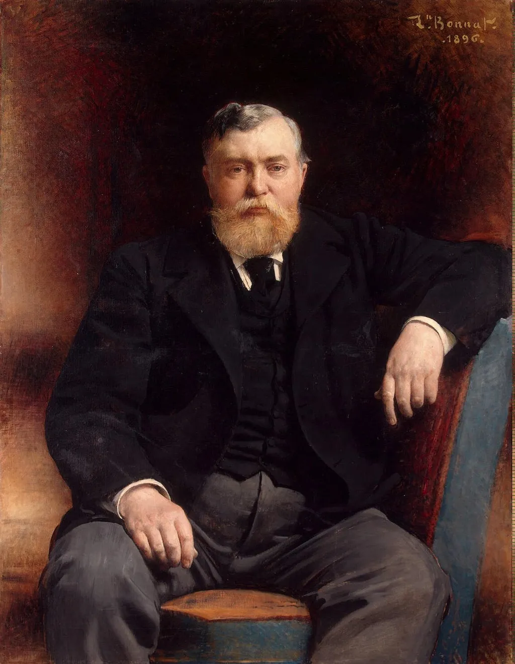 Portrait of Prince Vyacheslav Tenishev, by Léon Bonnat, oil, 1898